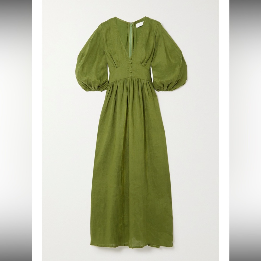 Faithfull the Brand Green Midi Dress